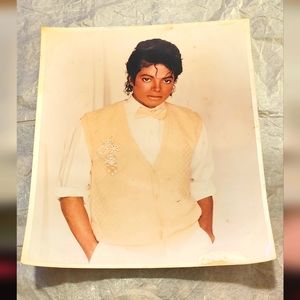 VINTAGE Michael Jackson Glossy Photo 8 X 10